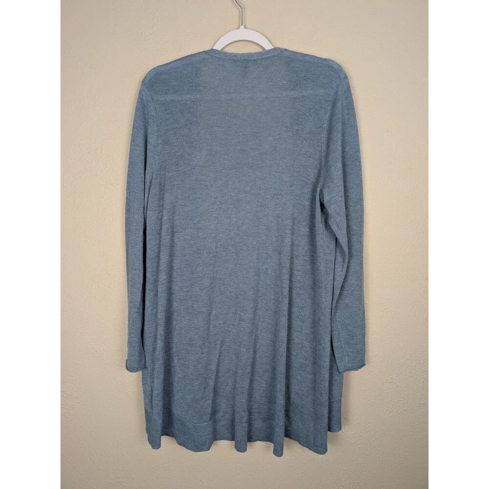 Eileen Fisher Merino Wool Cardigan Sweater Size L